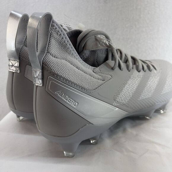 Adidas Football Cleats Men 11.5 Grey Silver Metallic Adizero Impact IF2487 Shoes main image 6